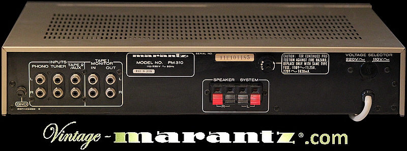 Marantz PM 310  -  vintage-marantz.com