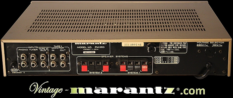 Marantz PM 350  -  vintage-marantz.com
