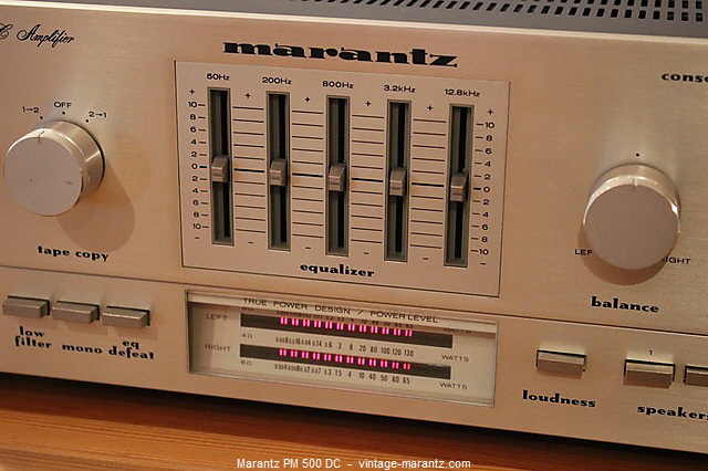 Marantz PM 500 DC  -  vintage-marantz.com