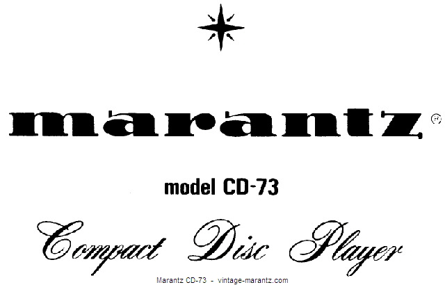 Marantz CD-73  -  vintage-marantz.com