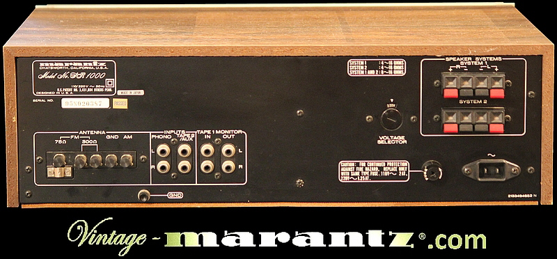 Marantz SR 1000  -  vintage-marantz.com