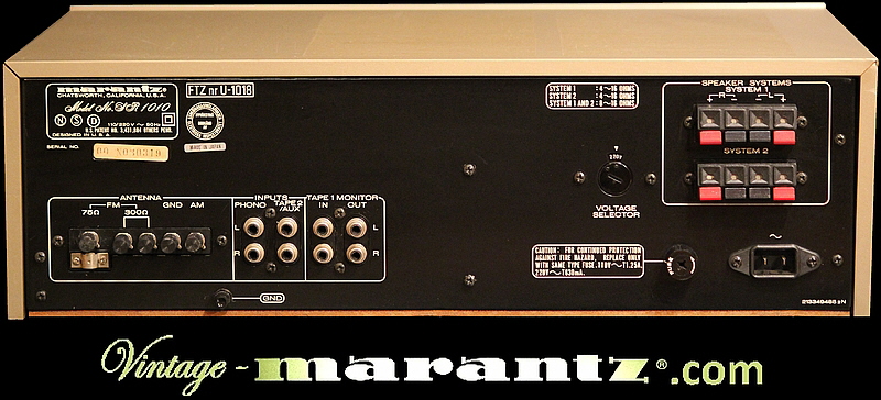 Marantz SR 1010  -  vintage-marantz.com