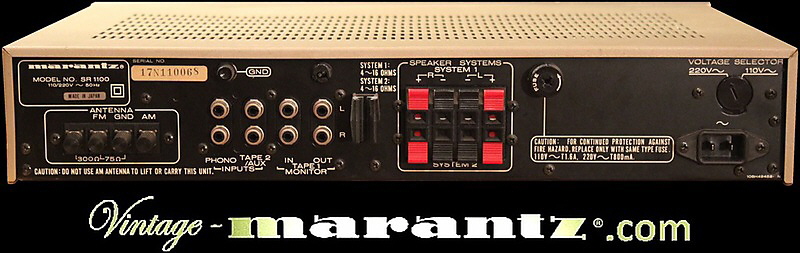 Marantz SR 1100  -  vintage-marantz.com