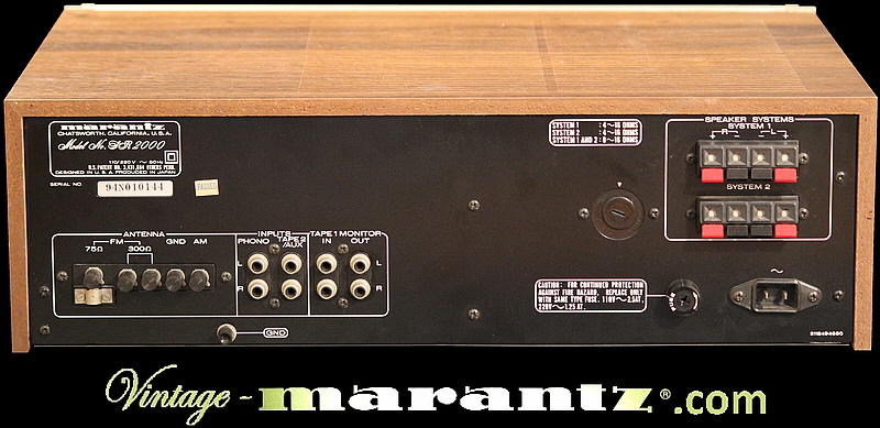 Marantz SR 2000  -  vintage-marantz.com