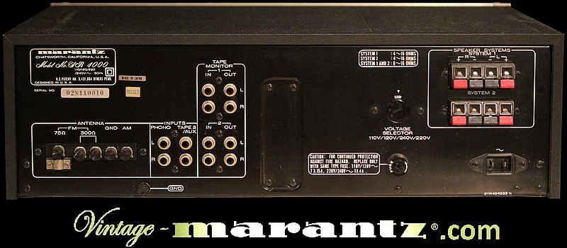 Marantz SR 4000  -  vintage-marantz.com