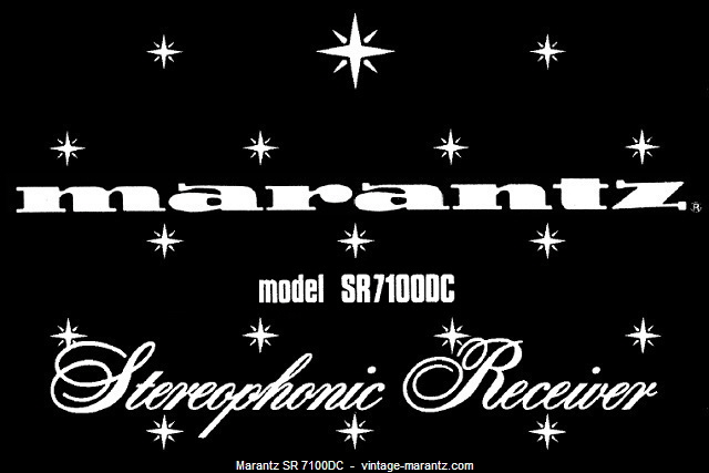 Marantz SR 7100DC  -  vintage-marantz.com