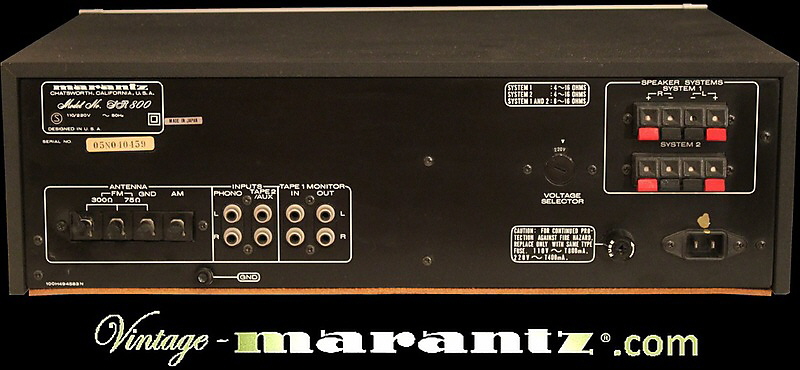 Marantz SR 800  -  vintage-marantz.com