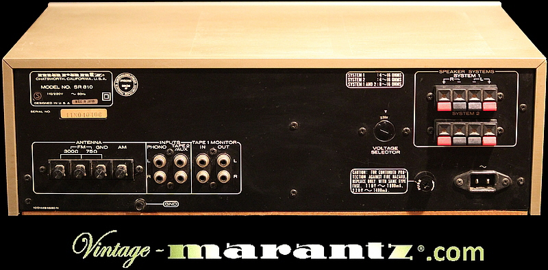 Marantz SR 810  -  vintage-marantz.com