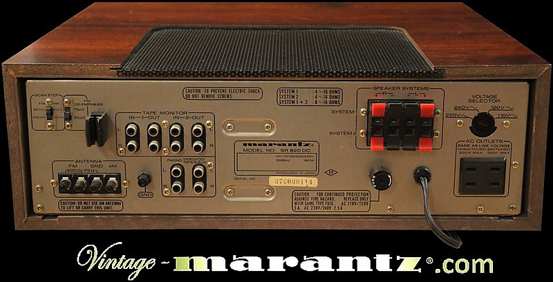 Marantz SR 820DC  -  vintage-marantz.com