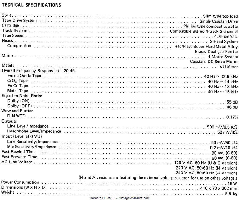 Marantz SD 3510  -  vintage-marantz.com