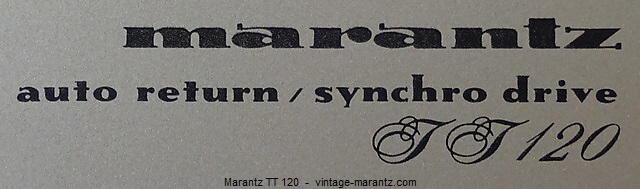 Marantz TT 120  -  vintage-marantz.com