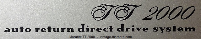 Marantz TT 2000  -  vintage-marantz.com