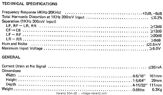Marantz SQA-2B  -  vintage-marantz.com