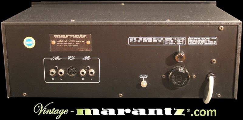 Marantz 1820 MK2 Black  -  vintage-marantz.com