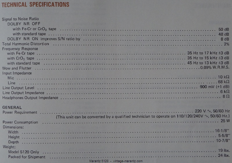 Marantz 5120  -  vintage-marantz.com