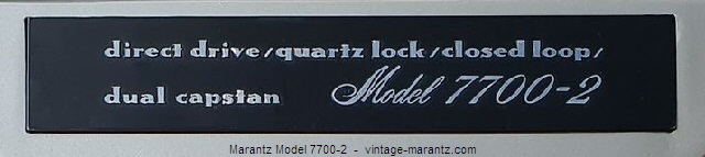 Marantz Model 7700-2  -  vintage-marantz.com