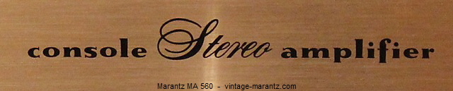 Marantz MA 560  -  vintage-marantz.com