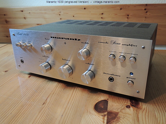 Marantz 1030 (engraved Version)  -  vintage-marantz.com