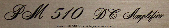 Marantz PM 510 DC  -  vintage-marantz.com